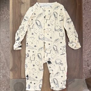 Magnetic Me Football Footless Romper Size 3-6